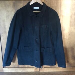 Alex Mill Britt Work Jacket in Black.